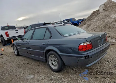 2001 BMW 740 Il z USA, uszkodzony, nr VIN WBAGH83401DP28901